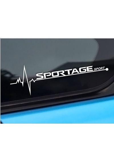 Oto Sticker Kia Sportage Nabız Kalp Atışı Sticker 2 Adet