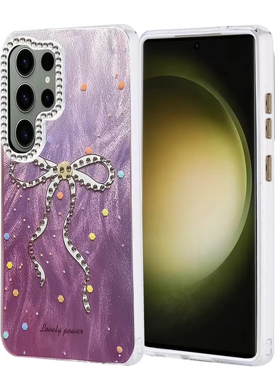 Newface Samsung Galaxy Uyumlu S25 Ultra Kılıf Blade Aynalı Desenli Kapak - Desen 1