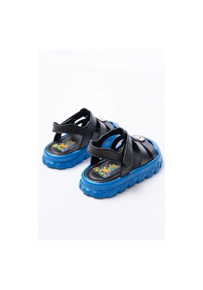 Kindep Kids Kaymaz Taban Çocuk Sandalet Siyah