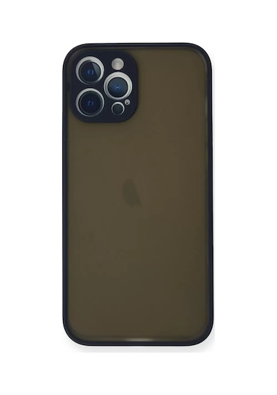 Apple Uyumlu iPhone 12 Pro Kılıf Montreal Silikon Kapak - Lacivert -