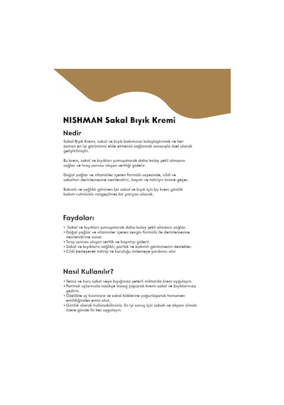Sakal Ve Bıyık Bakım Kremi 200 Ml