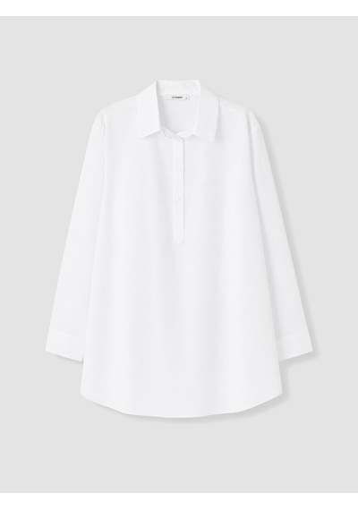 LC Waikiki Lc Waıkıkı Beyaz Oversize Poplin Kadın Gömlek Tunik