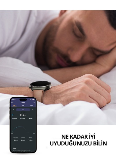 Aukey SW-2U-GY Smart Watch 2 Ultra 3.6 CM Amoled Ekran IP68 Akıllı Saat (Distribütör Garantili)