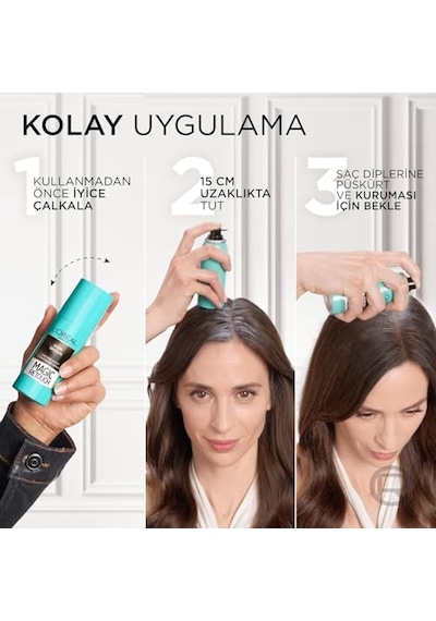 Beyaz Dipleri Kapatıcı Sprey 75 Ml Siyah 00
