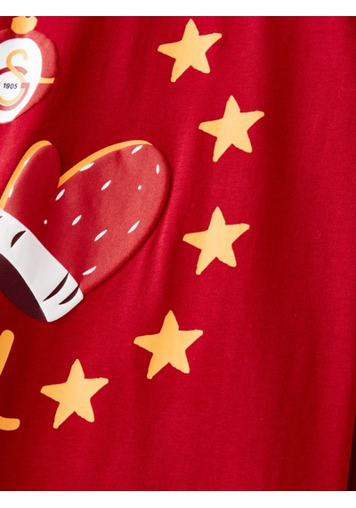 Gsstore Galatasaray Çocuk Yeni Yıl Pijama Takım C252298 Sarı - Kırmızı