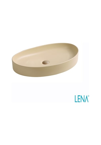 Tezgahüstü Lavabo Mat Krem Ey-4714mk Krem