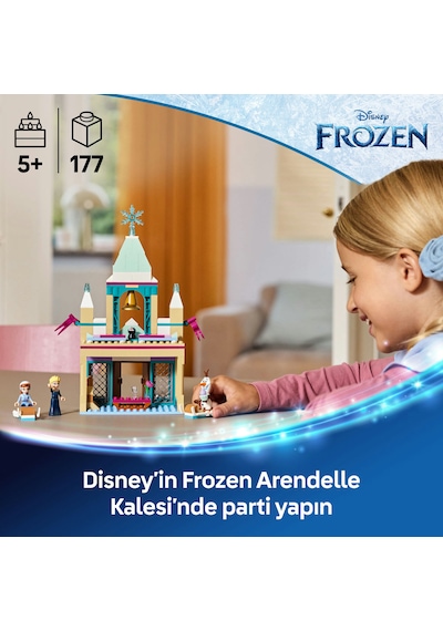LEGO® ǀ Disney Frozen Arendelle Karlar Ülkesi Şatosu 43265 - 5 Yaş ve Üzeri Prenses Seven Çocuklar için Yaratıcı Oyuncak Yapım Seti (177P)