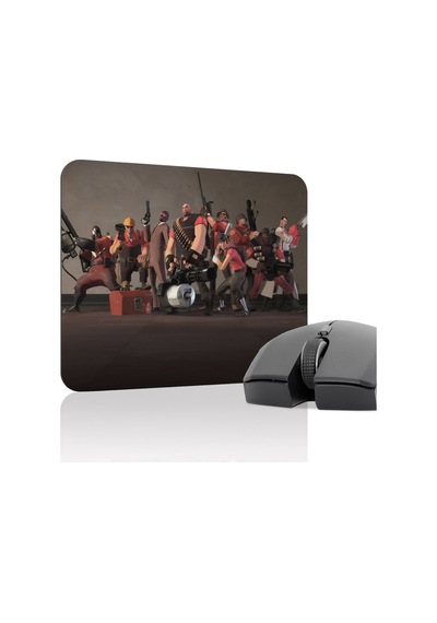 Team Fortress Kaymaz Dikişli Kauçuk Oyuncu Mousepad V2 - 22x18 Gaming Mouse Pad Fare Altlığı