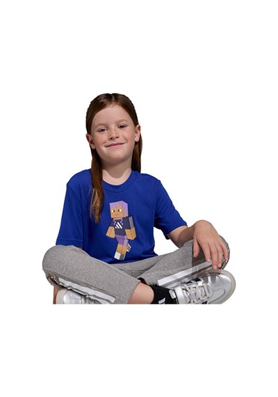 Adidas Lk Mc Tr Tee Çocuk Günlük Tişört Ka0249 Mavi Mavi