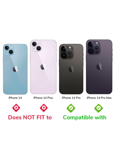 Apple Uyumlu iPhone 14 Pro / Pro Max İçin Ipg Kamera Lens Koruyucu - Açık Mavi