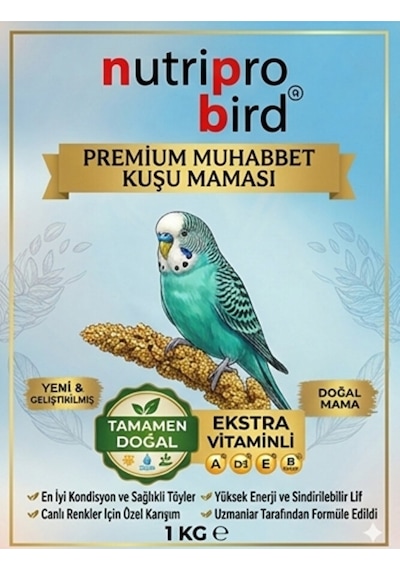 Muhabbet Kuşu Maması 1 Kg - Yumurtalı Vitaminli Profesyonel Üretici Ve Kondisyon Maması