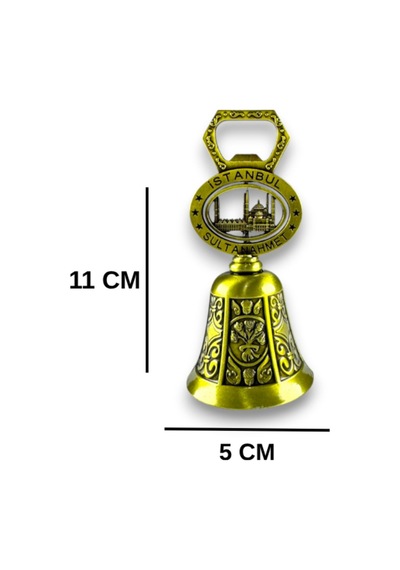 Sultanahmet Temalı Zilli Gazlı İçecek Açacağı Çelik Metal, Çan Şeklinde 11x5 CM 727615335