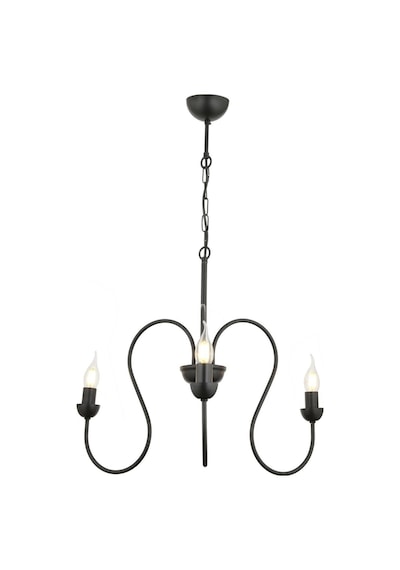Flor 3Lü Yuvarlak Siyah Modern Sarkıt Genç Odası Yatak Odası Retro Salon Avize