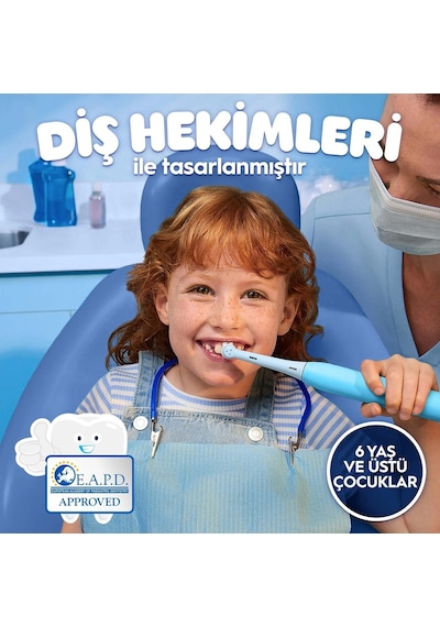 Oral-b Io Çocuk 6+ Stitch Mavi Ekstra Yumuşak Şarjlı Diş Fırçası Zamanlayıcı İle Nazik Temizlik