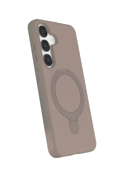 Newface - 298 -  Galaxy Uyumlu S25 Regal Magsafe Standlı Kapak - - Glblseme - Çöl Titanyum