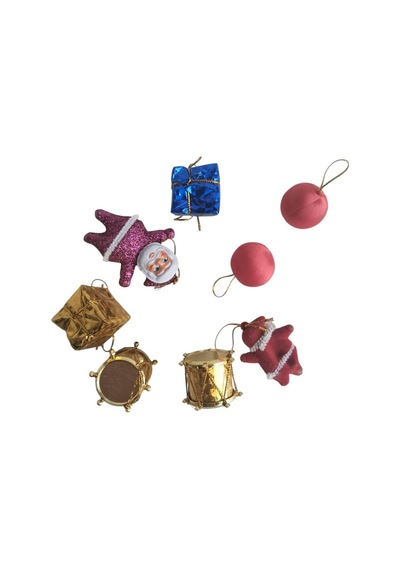 Yılbaşı Süs Karma 8li Noel Babalı