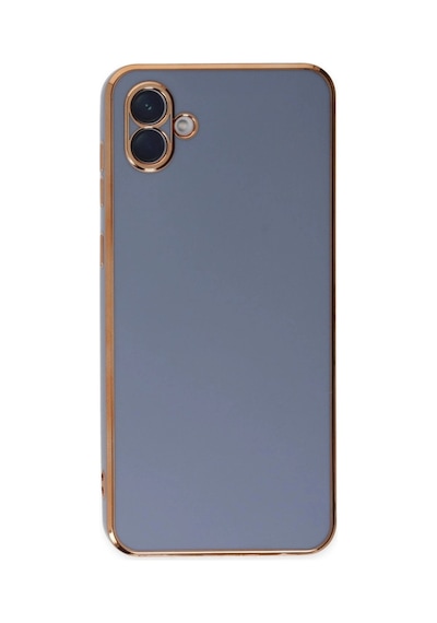 Samsung Galaxy Uyumlu A04 Kılıf Volet Silikon - Mavi İtdark33044