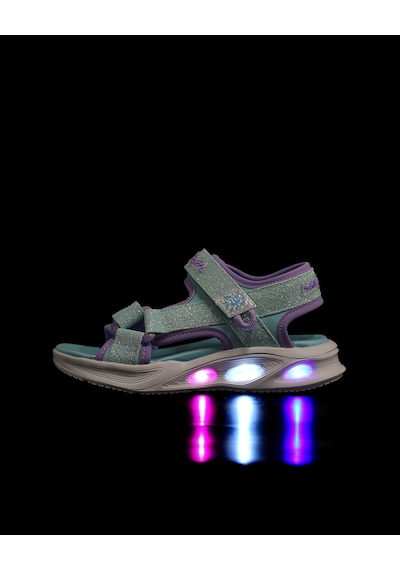 Skechers Sola Glow Sandal Büyük Kız Çocuk Mavi Işıklı Sandalet 303024l Lblv Mavi