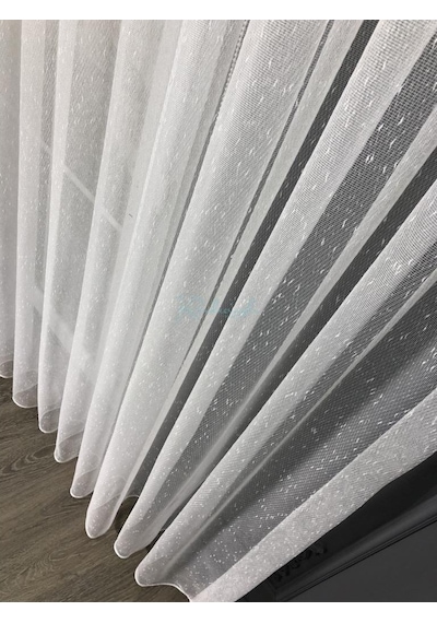 Tül Perde Brillant Kar Yağdı Etek Kurşun Sarım Düz Tül Sarı Tül Perde Brillant Kar Yağdı Etek Kurşun Sarım Düz Tül Sarı