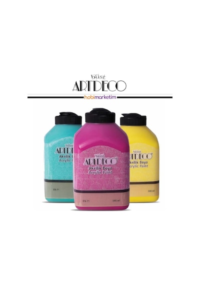 Artdeco Akrilik Boya 500Ml Seçmeli 3619 Beyaz