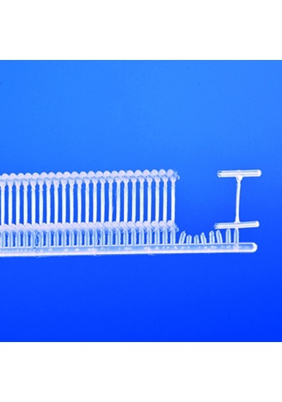 4.4 MM Micro Fine Gelinlikçi Kısa Seffaf Plastik Kılçık 10.000 Ad Beyaz