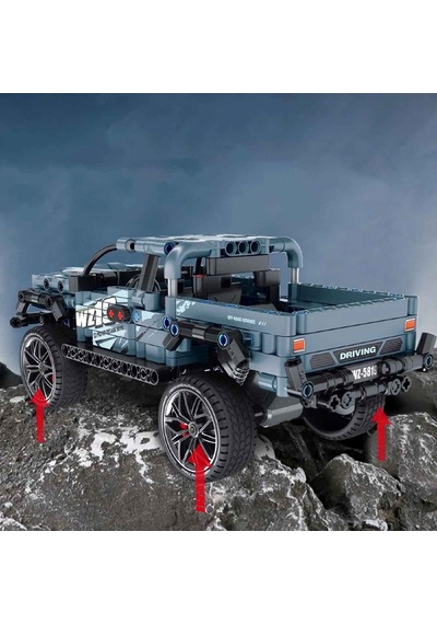 İm Master Mavi Pick Up Kamyon Çek-bırak 463 Parça