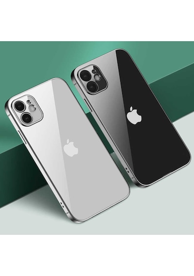 Apple Uyumlu iPhone 12 Pro Max Kılıf Gbox Matte Electroplated Silikon