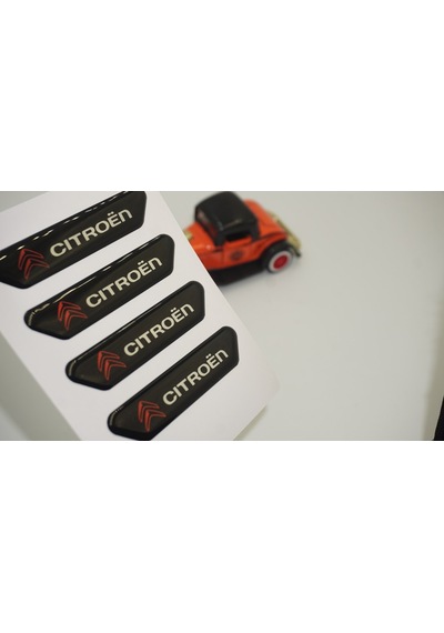 Citroen Logo Kapı Kenarı Koruma Metalize Damla Desen 3M Band