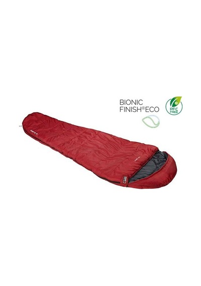 High Peak Tr 300 Sol Fermuarlı -16 C Uyku Tulumu - Kırmızı Çok Renkli