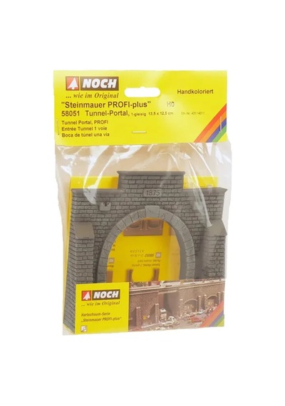 Noch 58051, 1/87 Tek Hatlı Tünel Girişi Diorama Malzemesi