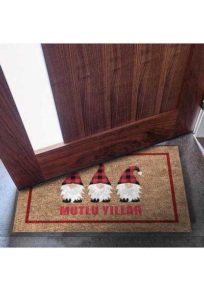 Dekoratif Kapı Önü Paspası - Kaymaz Taban 47 Çok Renkli