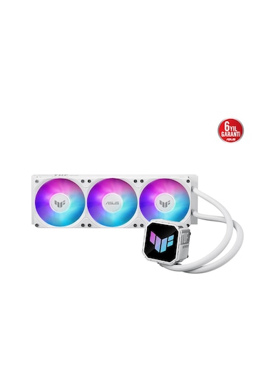 Asus Asus Tuf Gamıng Lc Iıı 360 Argb Beyaz Yüksek Hava Akışı Entegre 3 Fan Verimli Pompa Optimum Isı Yönetimi
