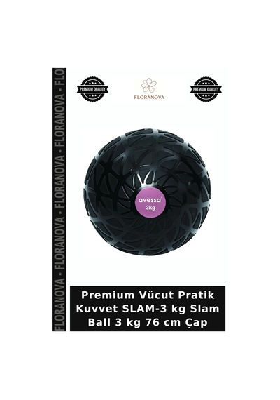 Premium Vücut Pratik Kuvvet Slam-3 Kg Slam Ball 3 Kg 76 Cm Çap
