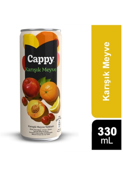 Cappy Karışık Meyve Nektarı 330 Ml X 12 Adet
