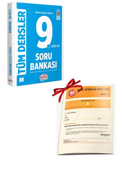 Editör Yayınları 2025 9. Sınıf Soru Bankası + Tyt Deneme Set