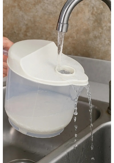 Pirinç Süzgeci 2 Litre Beyaz - Yıkama Ve Süzme Beyaz