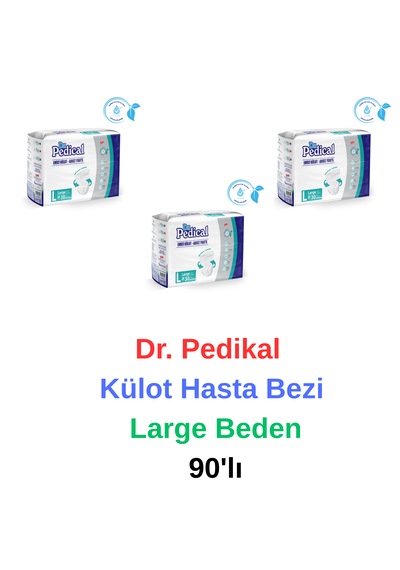 Dr. Pedikal - Külot Yaşlı Yetişkin Hasta Bezi Large Beden 90'lı L