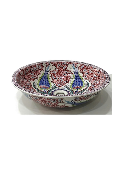 Can Seramik - El Dekoru Iznik Çini Lavabo