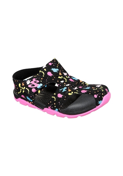 Skechers Side Wave Kız Çocuk Siyah Sandalet Mavi