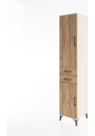 Hyperion Dolap 4 Raflı 2 Çekmeceli 2 Kapaklı 44x44x221 Aytaşı-çam Aytası