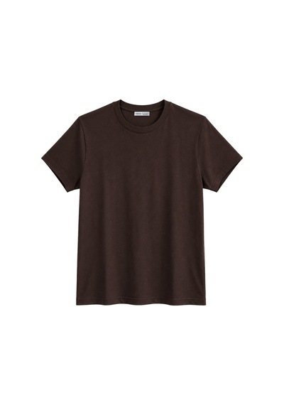 Vadon 1009 Kadın Pamuklu Regular Fit Bisiklet Yaka Yumuşak Dokulu Kısa Kollu Basic T-shirt Kahverengi Vadon 1009 Kadın Pamuklu Regular Fit Bisiklet Yaka Yumuşak Dokulu Kısa Kollu Basic T-shirt Kahverengi