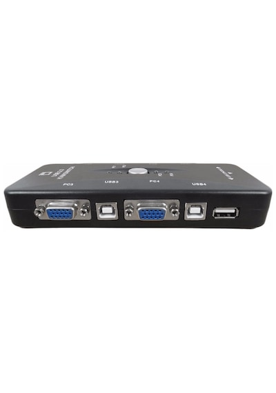Luve Store 4 Port Usb Kvm Switch 4 Pc Tek Monitör Klavye Mouse Kontrol Usb 2.0 Hub