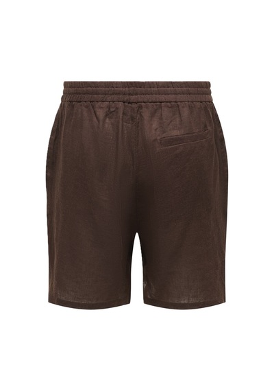 Only & Sons Onslaurence Lınen Blend Shorts Noos Erkek Kahverengi Şort - 22036246