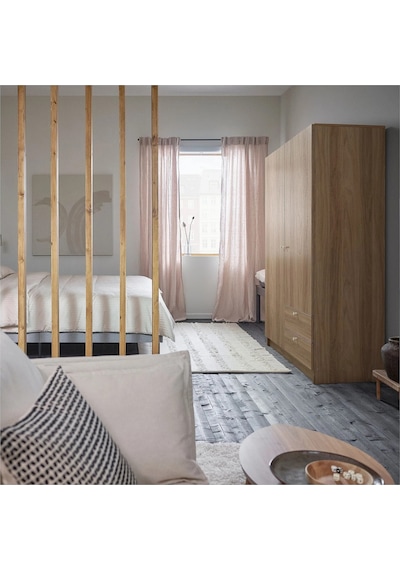 Ikea Meşe Sağlam Kapaklı Gardırop