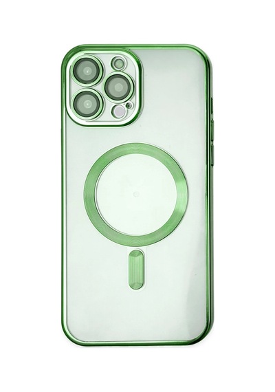 Apple iPhone Uyumlu  14 Pro Uyumlu Kılıf Kross Magneticsafe Kapak - Koyu Yeşil