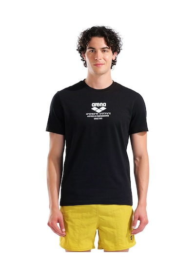 Arena Graphic Erkek Siyah Günlük Stil T-shirt 010999500