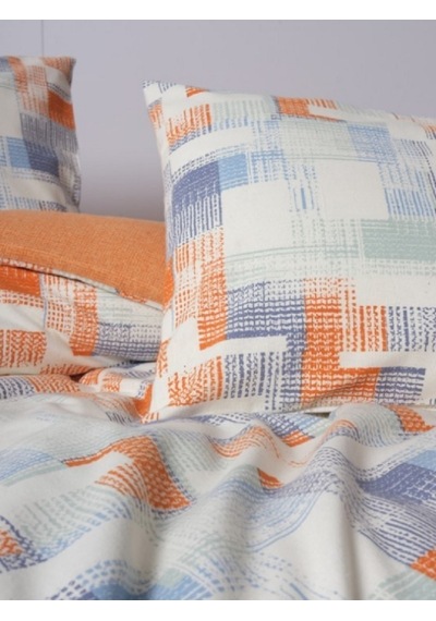 Cotton Box Flanel Rina Kiremit Çift Kişilik Nevresim Takımı Kiremit