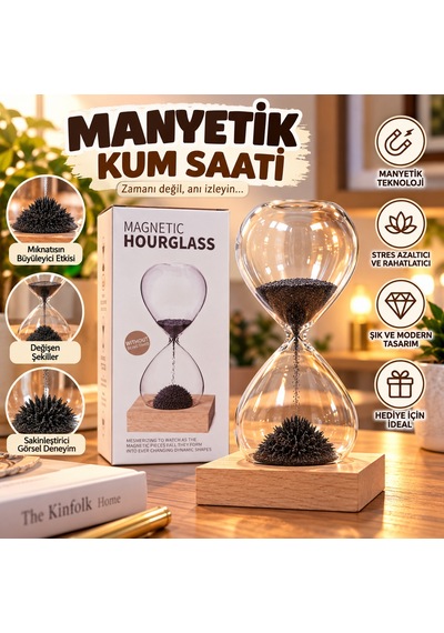 Manyetik Kum Saati Şeffaf