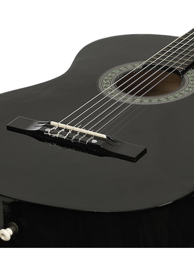 Siyah Gitar - 4/4 Boy Öğrenci Gitarı Kılıf Ve Pena Hediye