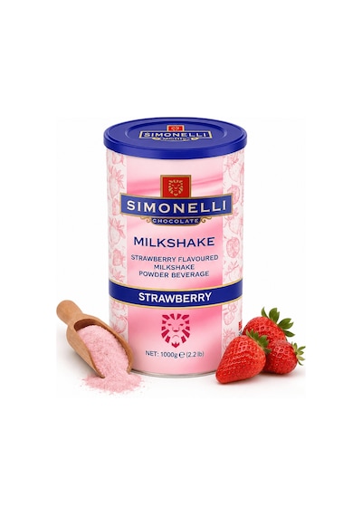 Simonelli Çilekli Milkshake 1 KG